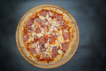 pizza on a plate