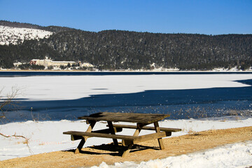 Abant Lake is a landslide embankment lake, located 35 kilometers southwest of Bolu, at an altitude...