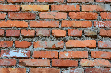 Obraz premium red brown brick texture or background