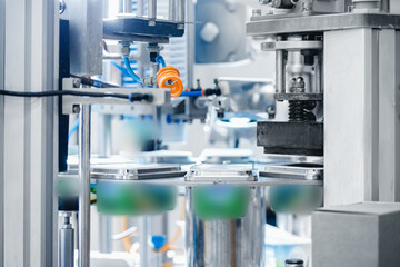 Automatic equipment for packing boxes with foil, dairy products, processed cheese