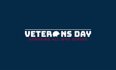 Vector illustration of Veterans Day.