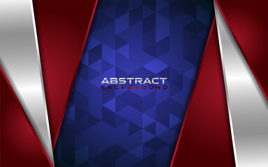Abstract patriot background with overlap layer