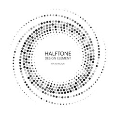 Abstract vector graphic element , halftone frame , for web design, presentation, business card, invitation, poster, cover, landing page.
