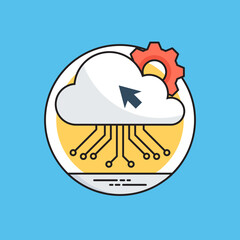 
Cloud Computing   flat icon 

