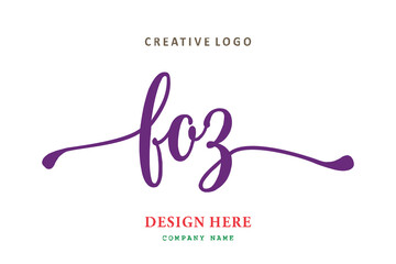 FOZ lettering logo is simple, easy to understand and authoritative