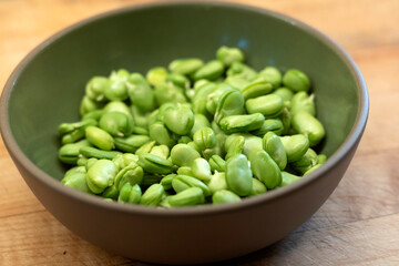 Fava beans in a bowl