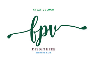 FPV lettering logo is simple, easy to understand and authoritative