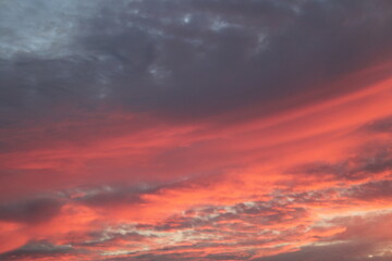 Roter Himmel am Morgen