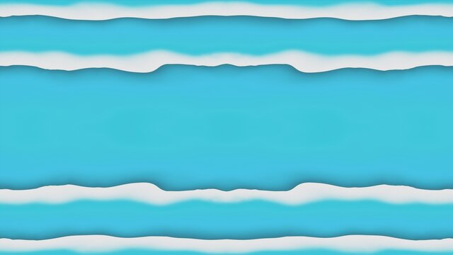 Abstract liquid of marine design, water wave flowing in center view, blue board, natural decoration, seamless 3d rendering. © luxifer