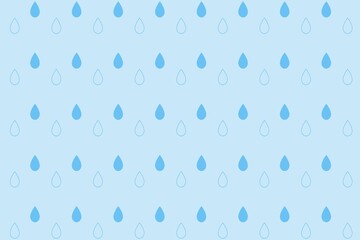 water drops  pattern on blue background