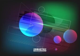 Technology background color vector for web and design