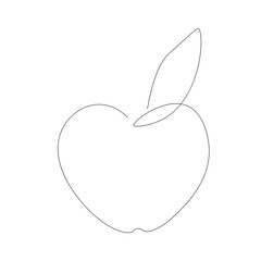 apple fruit on white background vector illustration 