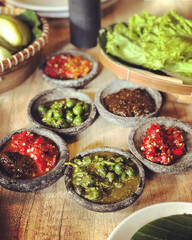 food on a table