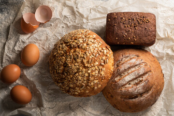 Yeast free healthy homemade bread. Spicy, fresh gluten-free bread
