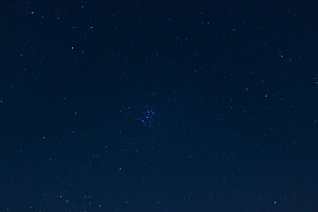 Pleiades star cluster.  Endless expanses of space