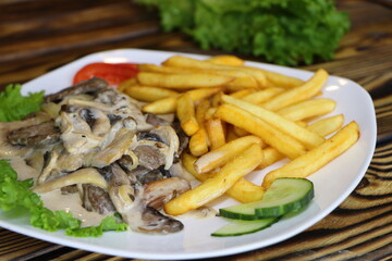 grilled chicken with vegetables