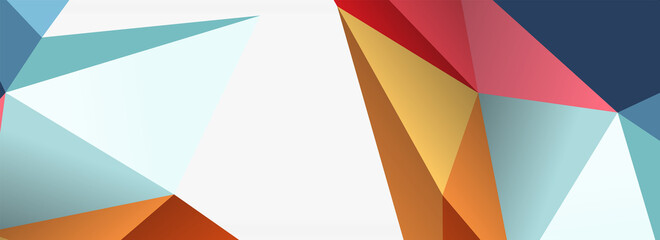 3d mosaic abstract backgrounds, low poly shape geometric design