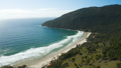Aerial scenes of Florianópolis Island, capital of Santa Catarina, Brazil