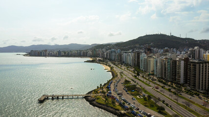 Obraz premium Aerial scenes of Florianópolis Island, capital of Santa Catarina, Brazil
