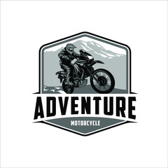 Adventure using a Motorcycle around The Mountain Trails