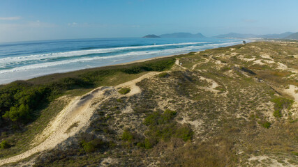 Aerial scenes of Florian&oacute;polis Island, capital of Santa Catarina, Brazil