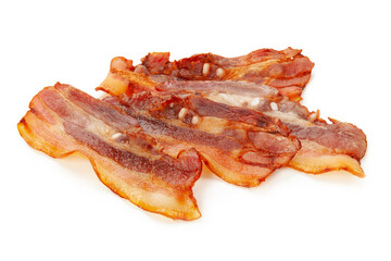 bacon isolated on white background