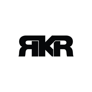 RKR letter monogram logo design vector