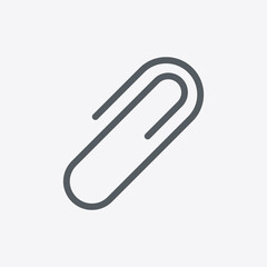 Paper clip icon isolated on background. Attachment symbol modern, simple, vector, icon for website design, mobile app, ui. Vector Illustration