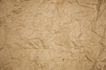 Old crumpled brown paper texture