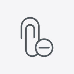 Paper clip icon isolated on background. Attachment symbol modern, simple, vector, icon for website design, mobile app, ui. Vector Illustration