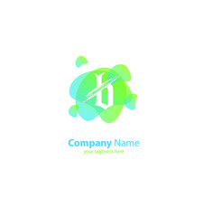 Fototapeta premium the simple elegant logo of letter b with white background