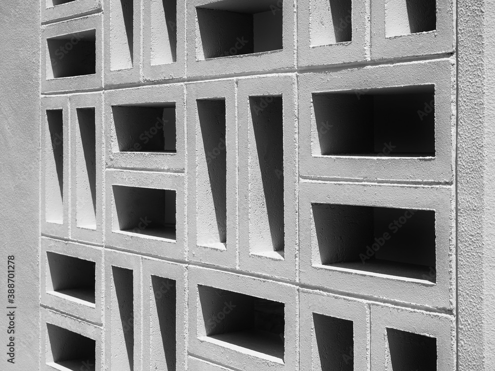 Aufkleber cement wall cubic pattern geometric wall background architecture details