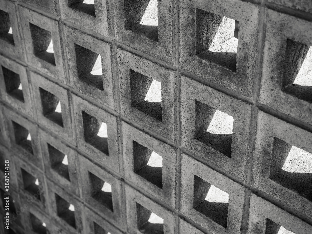 Aufkleber cement wall cubic pattern geometric wall background architecture details