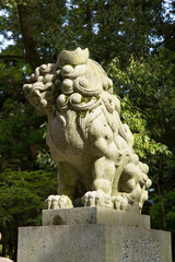 春日大社参道の狛犬