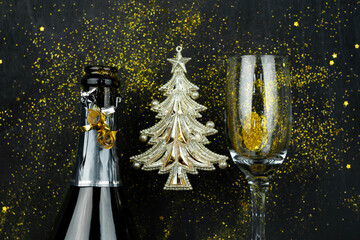 New year decoration, Closeup on 2021.