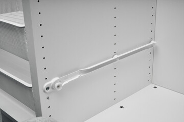 Furniture assembly process. Installation of fittings. Do it yourself.