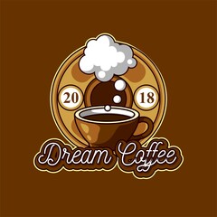 Dream Coffee Shop Logo