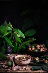 Georgian traditional soup kharcho.style rustic