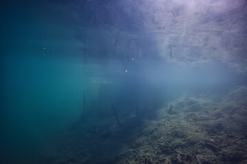 lake background water underwater abstract / fresh water diving background nature underwater ecosystem background