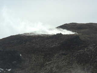 Hiking in the wild and dramatic landscapes of Iceland's fjords, volcanoes, mountains, geysers and waterfalls