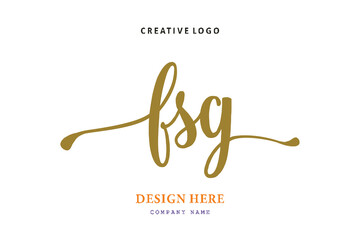 FSG lettering logo is simple, easy to understand and authoritative