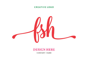 FSH lettering logo is simple, easy to understand and authoritative