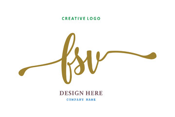 FSV lettering logo is simple, easy to understand and authoritative