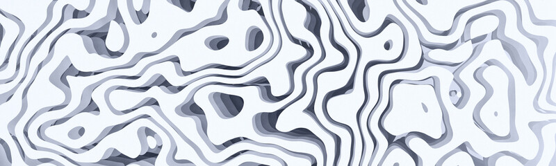 3d render abstract white paper background