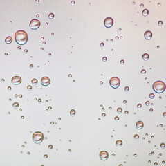 Water drops on the window.