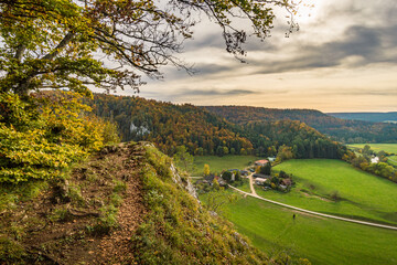 Fantastic autumn hike in the beautiful Danube valley near the Beuron monastery