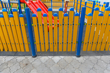 Obraz premium Wooden Fence Playground