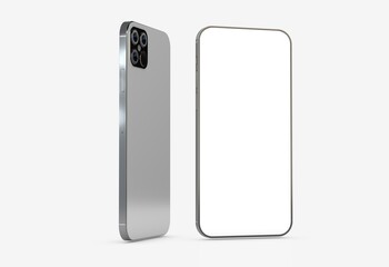 a digital smartphone device mobile phone 3d isolated