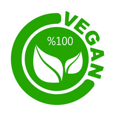 vegan icon on white background	