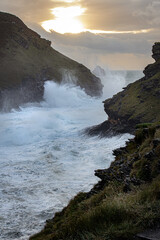 Big Seas at Boscastle North Coast Cornwall